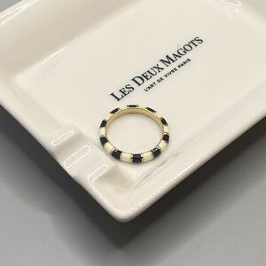 Striped Clare V stacking ring